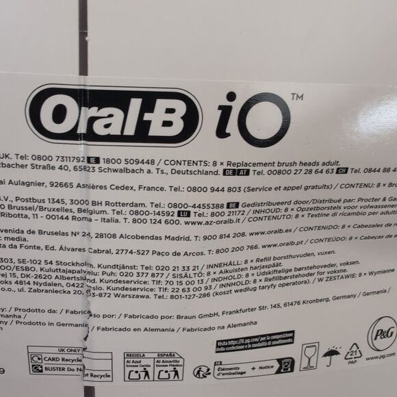 Lot of 8 Oral-B iO Ultimate Clean Replacement Electric Toothbrush Heads  OEM - Picture 2 of 6